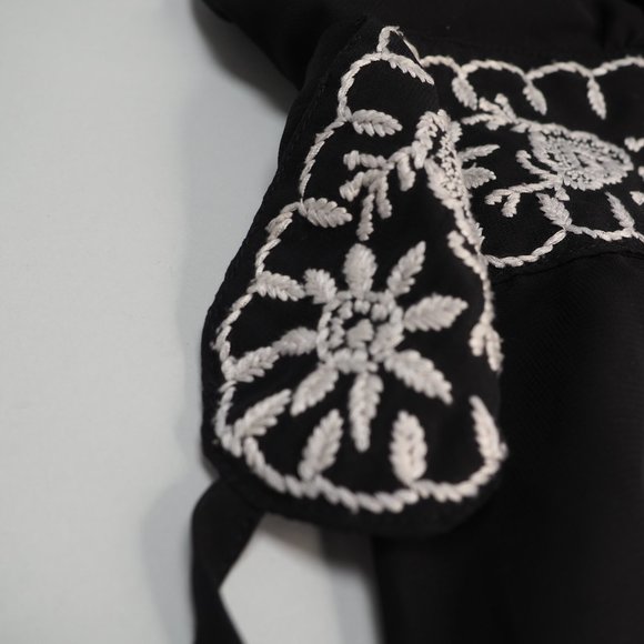 Vintage Tristan & Iseut Black Sheer Blouse - Picture 11 of 16